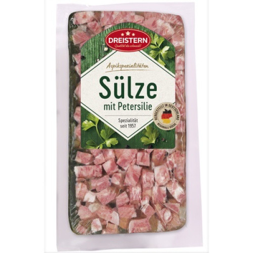 Sülze mit Petersilie Scheibe frisch 220g Sülze mit Petersilie Scheibe frisch 220g