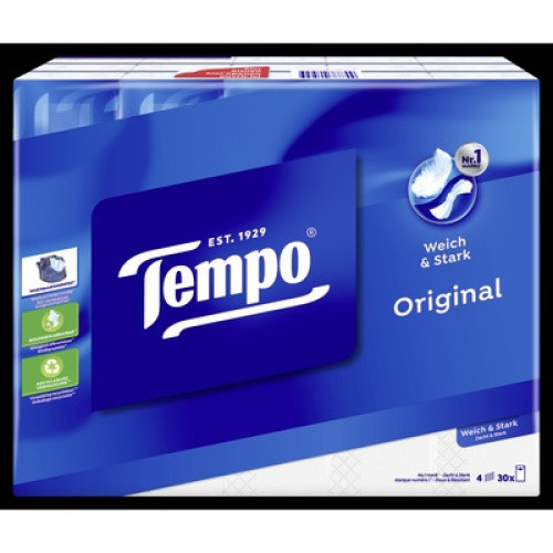 Tempo Taschentuch 30x10St Tempo Taschentuch 30x10St