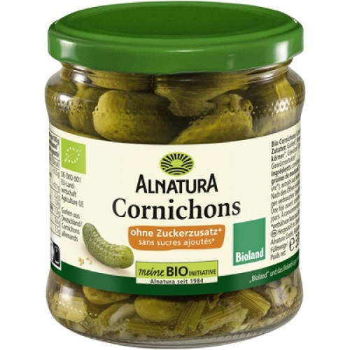 Bio Cornichons ohne Zuckerzusatz 330g Bio Cornichons ohne Zuckerzusatz 330g
