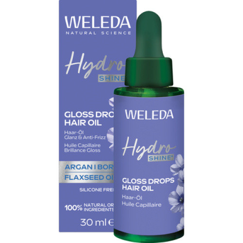 Weleda Hydra Shine Gloss Drops Haaröl Alpen-Lein 30ml Weleda Hydra Shine Gloss Drops Haaröl Alpen-Lein 30ml