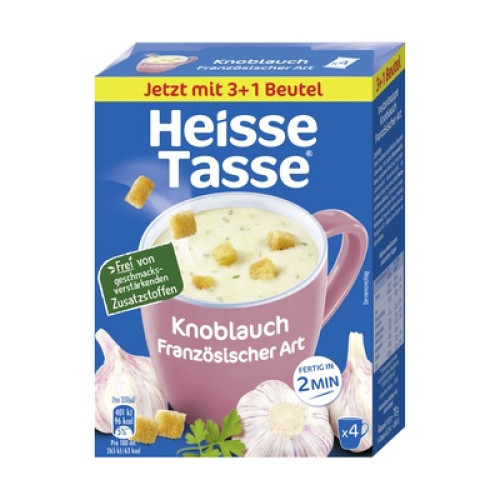 Heiße Tasse Knoblauch Französischer Art 4x19,5g Heiße Tasse Knoblauch Französischer Art 4x19,5g