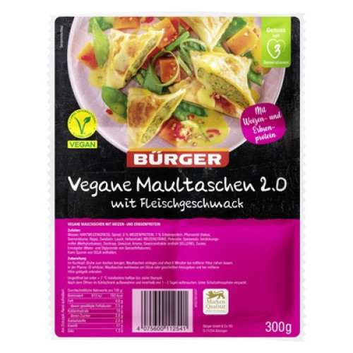 Maultaschen 2.0 vegan frisch 300g Maultaschen 2.0 vegan frisch 300g