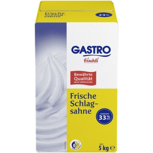 Schlagsahne 33% frisch 5kg Schlagsahne 33% frisch 5kg