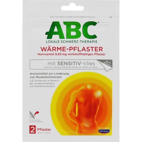 ABC Wärme-Pflaster mit Sensitiv-Vlies Pflaster ABC Wärme-Pflaster mit Sensitiv-Vlies Pflaster