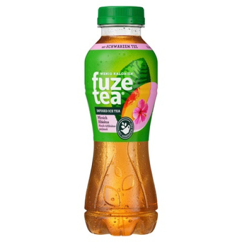 FUZE TEA Schwarzer TEE Pfirisich-Hibiskus PET DPG 0,4L FUZE TEA Schwarzer TEE Pfirisich-Hibiskus PET DPG 0,4L