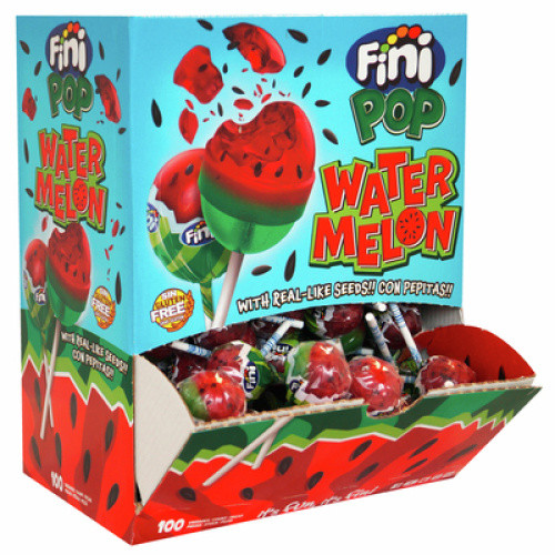Fini Pop Watermelon Lolly 100St Fini Pop Watermelon Lolly 100St