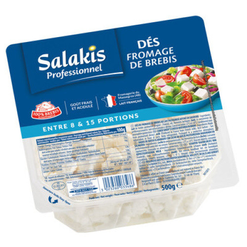 Salakis in Würfel 48% frisch 500g Salakis in Würfel 48% frisch 500g