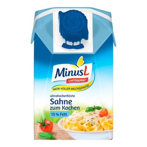 Minus L Sahne zum Kochen 15% frisch 200g Minus L Sahne zum Kochen 15% frisch 200g
