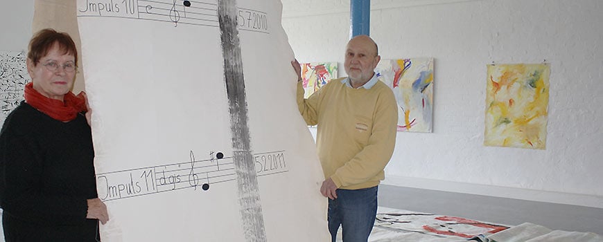 Gewerbepark-Süd zeigt gemalte Musik und Tänze 