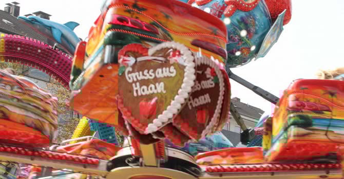 Rundgang am Vortag über die Haaner Kirmes