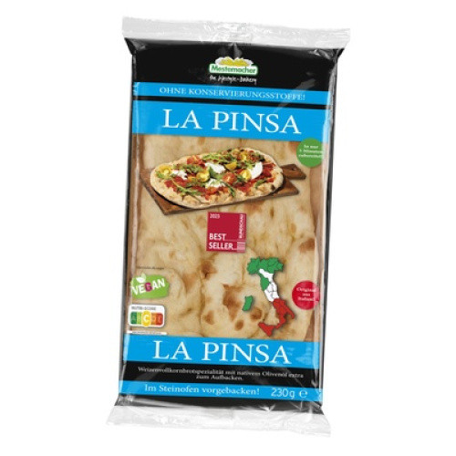 Mestemacher La Pinsa Weizen Vollkorn, 230g Mestemacher La Pinsa Weizen Vollkorn, 230g