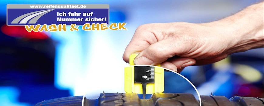 Auto waschen und Reifen checken