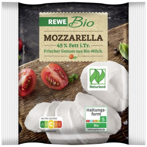 Bio Mozzarella 45% frisch 125g Bio Mozzarella 45% frisch 125g
