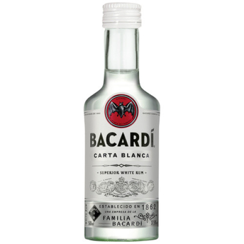 Bacardi Carta Blanca 37,5% 0,05l Bacardi Carta Blanca 37,5% 0,05l