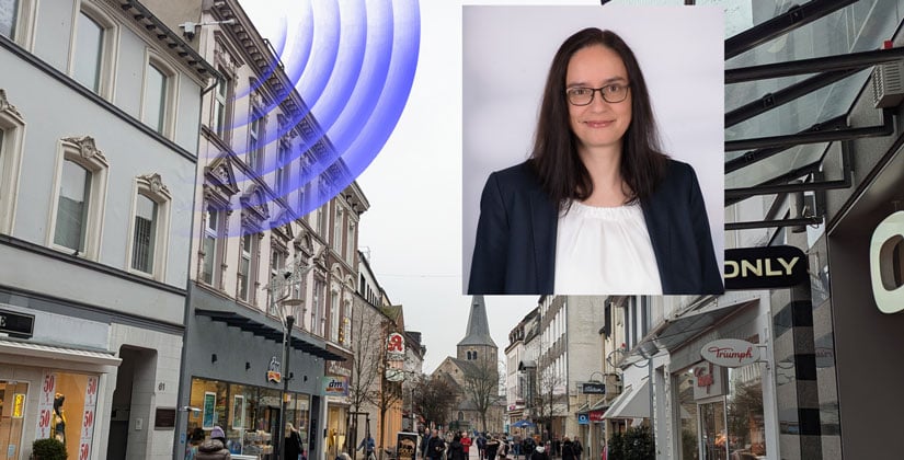 Hilden nutzt moderne Technik, um Daten zur Passantenfrequenz auf der Mittelstraße zu messen Hilden nutzt moderne Technik, um Daten zur Passantenfrequenz auf der Mittelstraße zu messen
