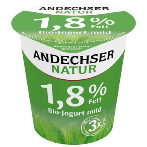 Andechser Bio Joghurt mild frisch 500g Andechser Bio Joghurt mild frisch 500g