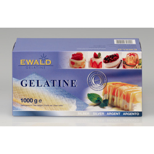 Blattgelatine silber 1kg Blattgelatine silber 1kg