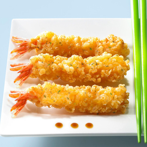 Garnelen im Tempurateig Wasabi vorfrittiert TK 250g Garnelen im Tempurateig Wasabi vorfrittiert TK 250g