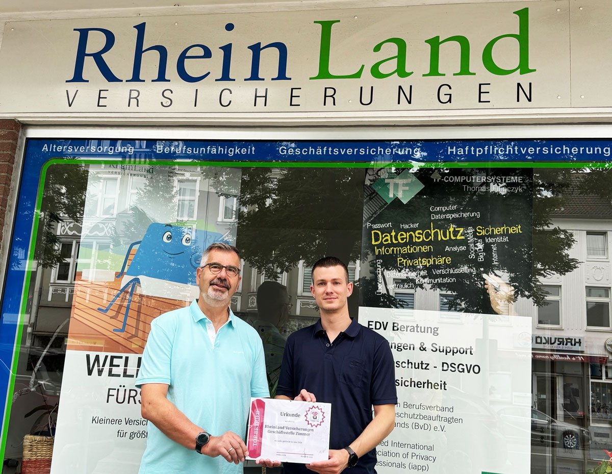RheinLand Versicherungen in Hilden ist anzeiger24.de Top-Betrieb 2024
