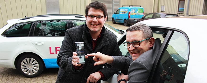 LFeld.mobil: Emmissionsarme Fahrzeuge per App reservieren LFeld.mobil: Emmissionsarme Fahrzeuge per App reservieren