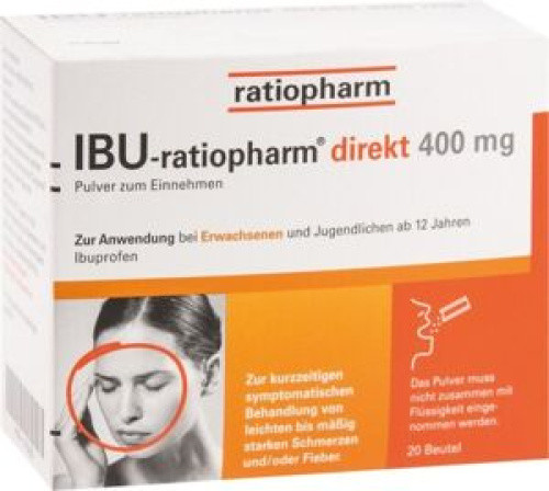 IBU-ratiopharm direkt 400 mg Pulver zum Einnehmen IBU-ratiopharm direkt 400 mg Pulver zum Einnehmen