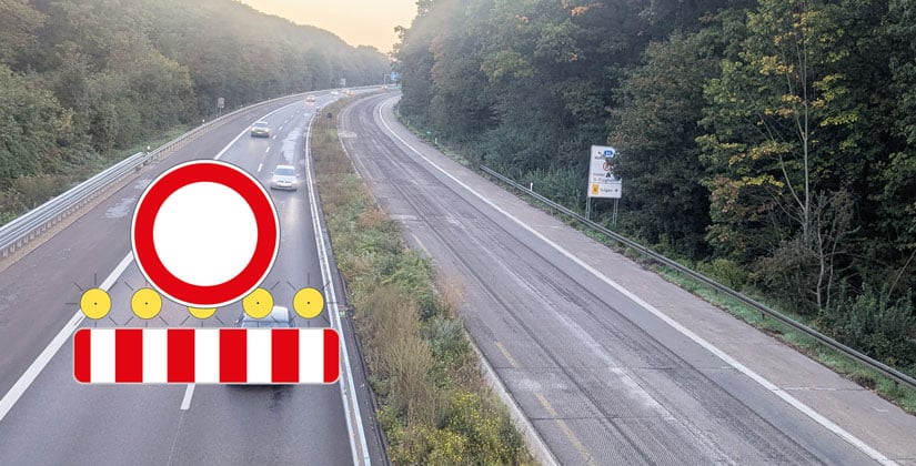Umleitung ab Düsseldorf-Eller – Autobahn GmbH baut Schutzeinrichtungen um
