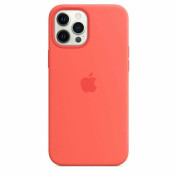 iPhone 12 Pro Max Silikon Case mit MagSafe - Zitruspink Handyhülle iPhone 12 Pro Max Silikon Case mit MagSafe - Zitruspink Handyhülle