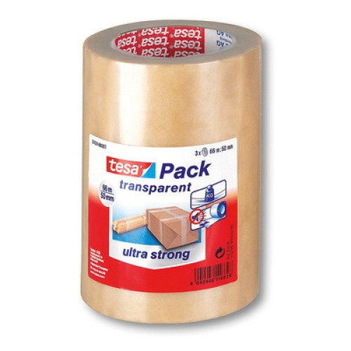 tesapack® ultra 66mx50mm farblosmm 3St tesapack® ultra 66mx50mm farblosmm 3St
