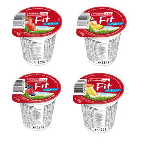 Frucht-Joghurt 4-fach sortiert 0,1% frisch 125G Frucht-Joghurt 4-fach sortiert 0,1% frisch 125G