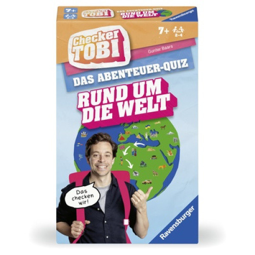 Hey Leute! Tobi nimmt die Spieler mit auf seine Weltreise. Alle beweisen ihr Wissen bei den Checkerf Hey Leute! Tobi nimmt die Spieler mit auf seine Weltreise. Alle beweisen ihr Wissen bei den Checkerf