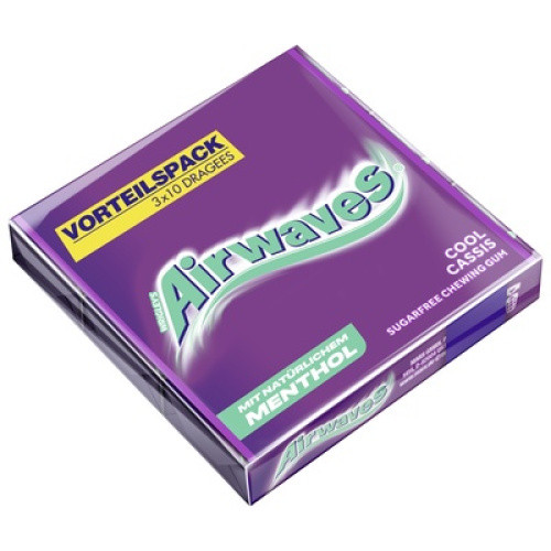 Airwaves Multipack Cool Cassis 3x10St Airwaves Multipack Cool Cassis 3x10St