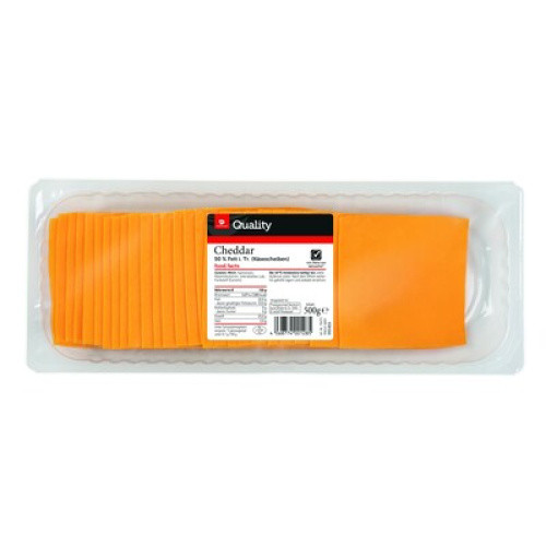 Cheddar Rot in Scheiben 50% frisch 500g Cheddar Rot in Scheiben 50% frisch 500g