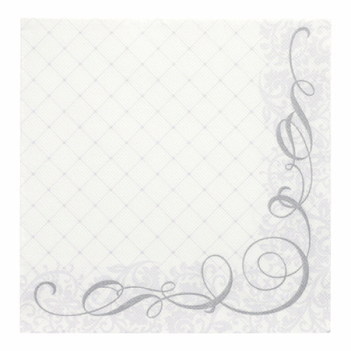 Servietten ´ROYAL Collection Megan´ silber 40x40cm 1/4 50St Servietten ´ROYAL Collection Megan´ silber 40x40cm 1/4 50St
