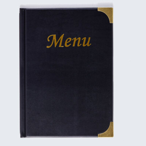 Basic - Speisekarte A5 Schwarz 1St Basic - Speisekarte A5 Schwarz 1St