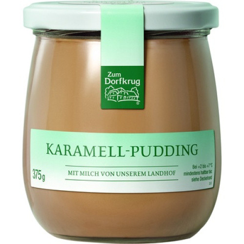 Karamel Pudding Zum Dorfkrug frisch 375g Karamel Pudding Zum Dorfkrug frisch 375g