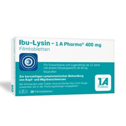 Ibu-Lysin - 1 A Pharma 400 mg Filmtabletten Ibu-Lysin - 1 A Pharma 400 mg Filmtabletten