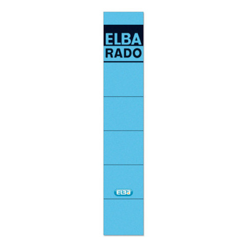 Ordner-Rückenschild ´rado´ kurz 5cm blau 10St Ordner-Rückenschild ´rado´ kurz 5cm blau 10St