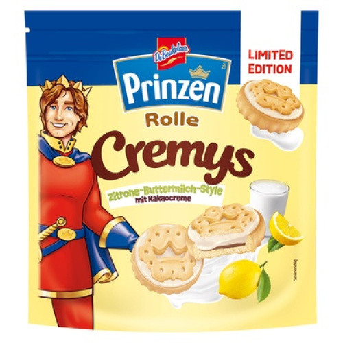 Prinzen Rolle Cremys Zitrone Buttermilch Style Limited Edition 172g Prinzen Rolle Cremys Zitrone Buttermilch Style Limited Edition 172g