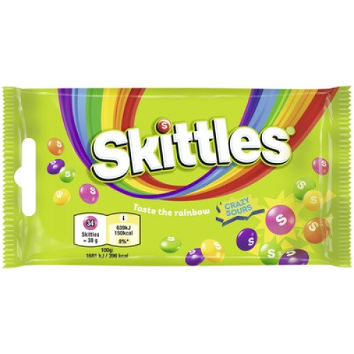 Skittles Crazy Sours 38G Skittles Crazy Sours 38G