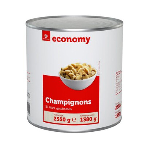 Champignons III. Wahl geschnitten 2560 ML Champignons III. Wahl geschnitten 2560 ML