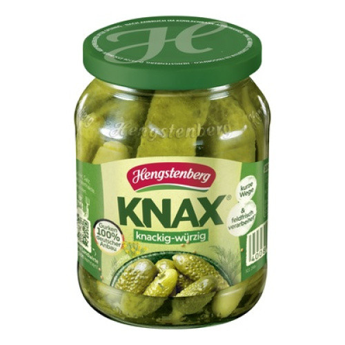 Hengstenberg Knax Gewürzgurken 370ml Hengstenberg Knax Gewürzgurken 370ml