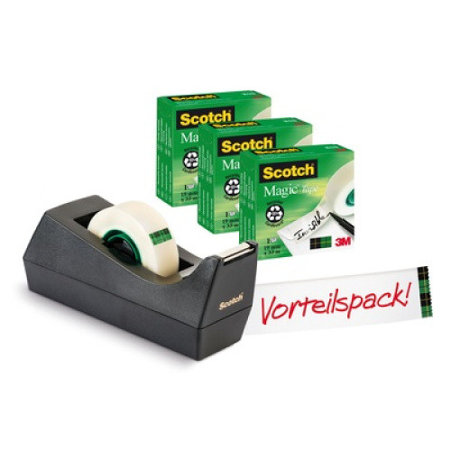 Scotch Tischabroller mit 3 Rollen Magic Tape 1St Scotch Tischabroller mit 3 Rollen Magic Tape 1St
