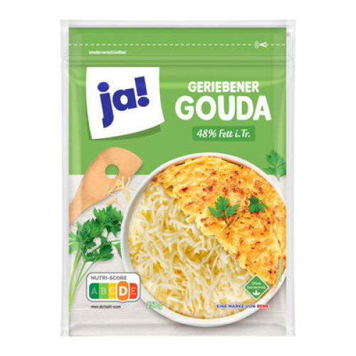 Gouda gerieben 48% frisch 250g Gouda gerieben 48% frisch 250g