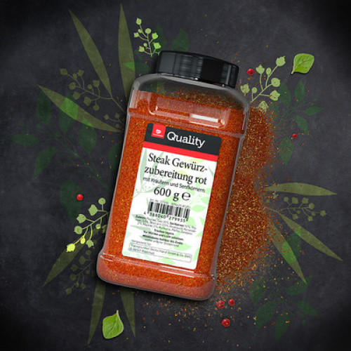 Steak Gewürzzubereitung rot 600g Steak Gewürzzubereitung rot 600g