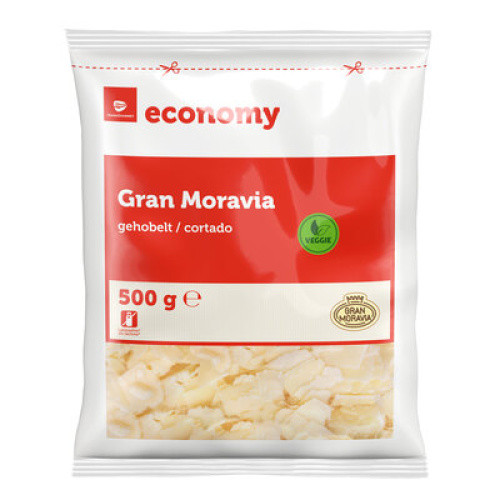 Gran Moravia 9 Monate gehobelt mind. 32% frisch 500g Gran Moravia 9 Monate gehobelt mind. 32% frisch 500g