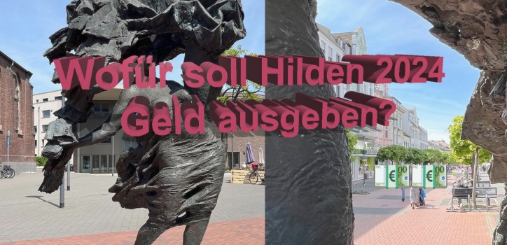 Wofür soll die Stadt Hilden 2024 Geld investieren?