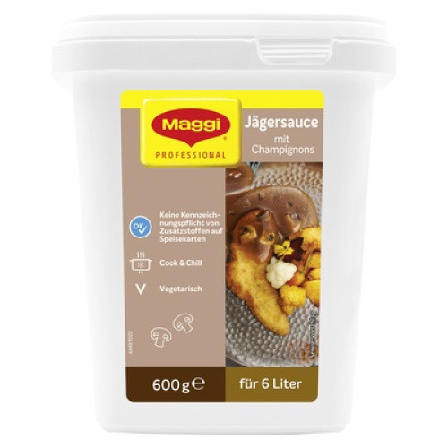 Jägersauce mit Champignons 600g (erg.6l) Jägersauce mit Champignons 600g (erg.6l)