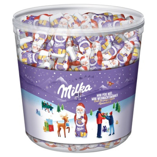 Milka Mini-Weihnachtsmänner ´Alpenmilch´ 1,54kg Milka Mini-Weihnachtsmänner ´Alpenmilch´ 1,54kg
