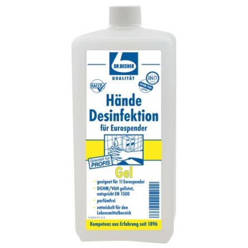 Hände-Desinfektions-Gel Eurospender 1l Hände-Desinfektions-Gel Eurospender 1l