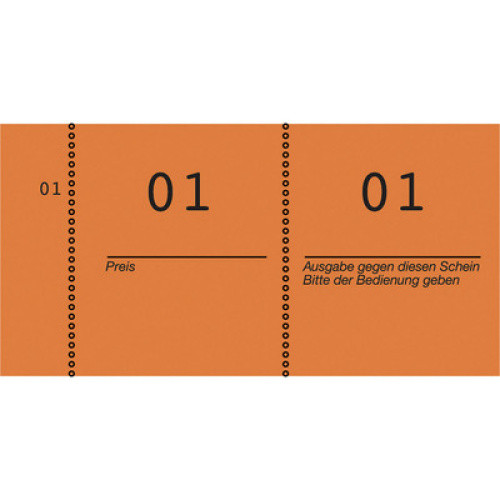 Nummernblock 105x53 1-1000 orange 10St Nummernblock 105x53 1-1000 orange 10St